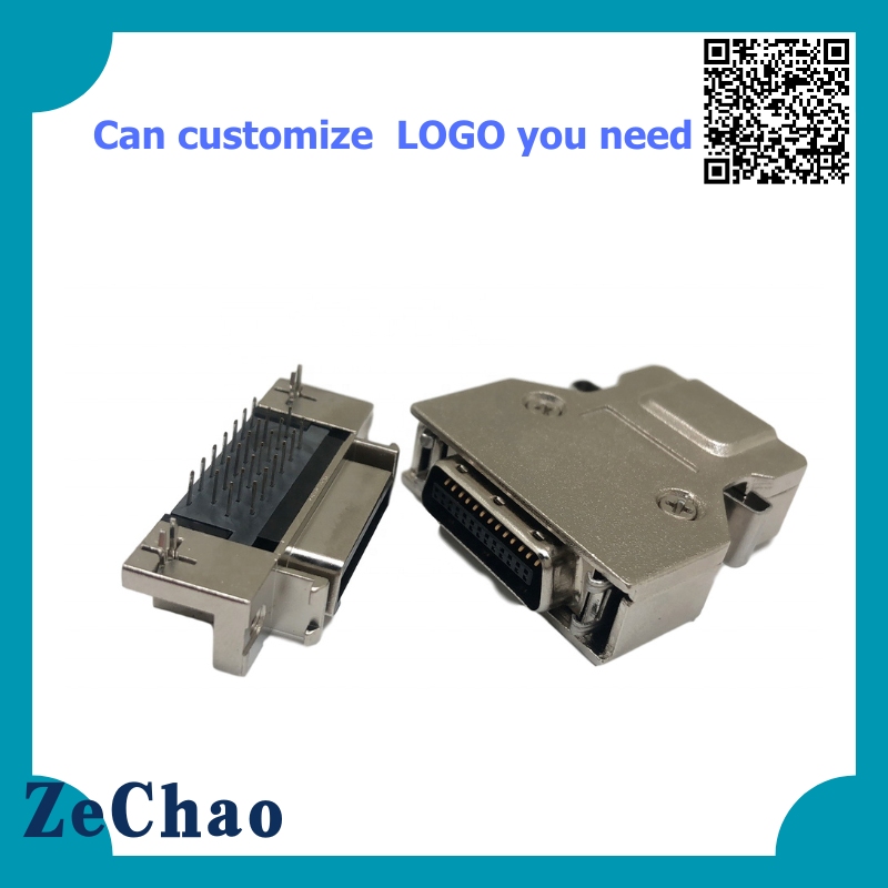 SCSI 26P connector metal hood MDR 26p HDP 26P connector dust cover zinc metal case