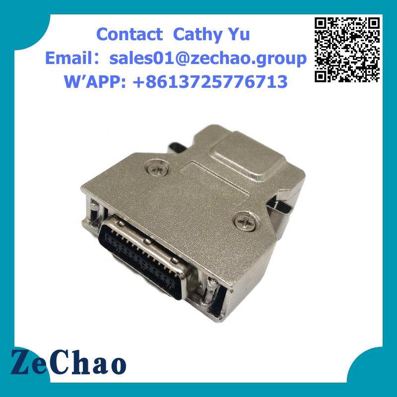 SCSI 26P connector metal hood MDR 26p HDP 26P connector dust cover zinc metal case