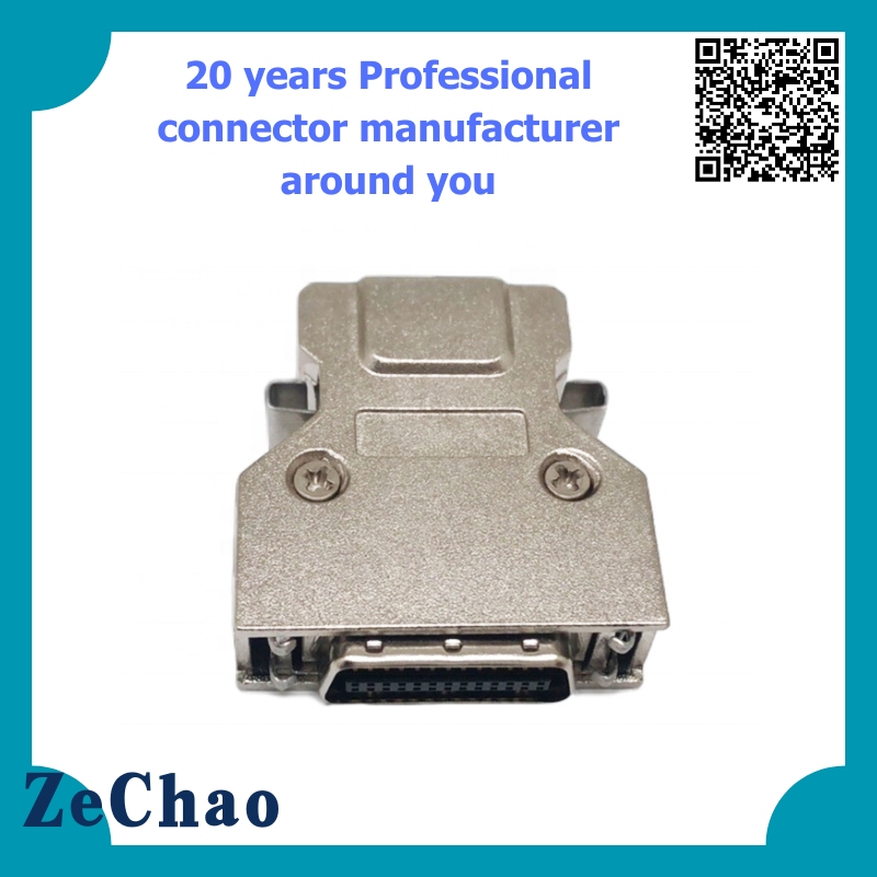 SCSI 26P connector metal hood MDR 26p HDP 26P connector dust cover zinc metal case