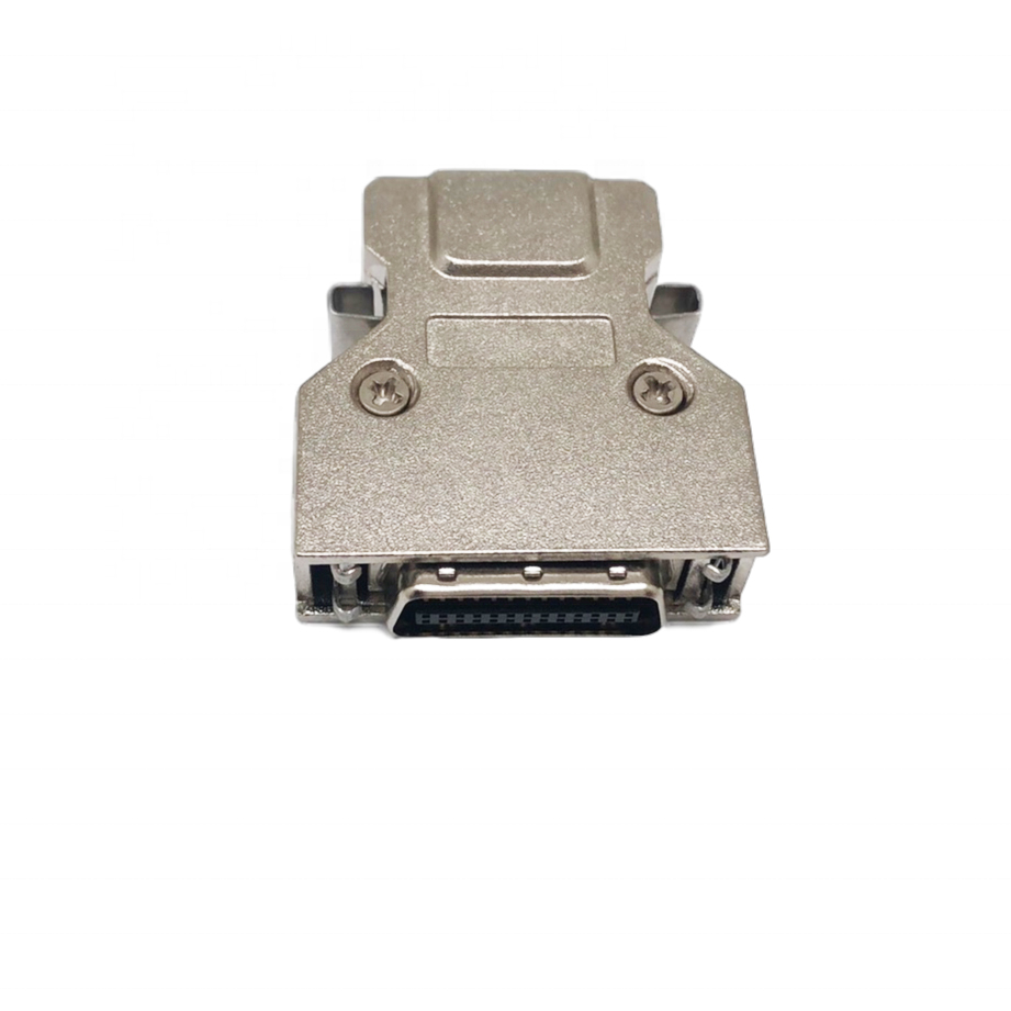 SCSI 26P connector metal hood MDR 26p HDP 26P connector dust cover zinc metal case