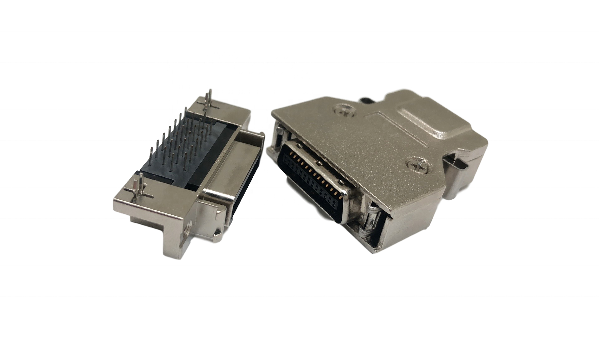 SCSI 26P connector metal hood MDR 26p HDP 26P connector dust cover zinc metal case